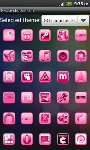 【免費個人化App】GO Launcher Theme Pro Pink-APP點子