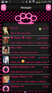 How to download GO SMS - Pink Knuckles 1.1 apk for bluestacks