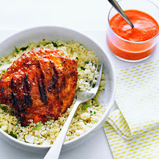 Cashew Romesco Chicken Thighs
