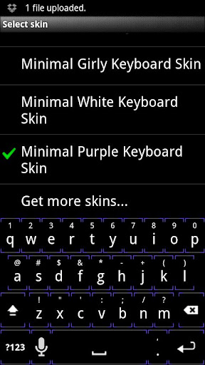Minimal Purple Keyboard Skin
