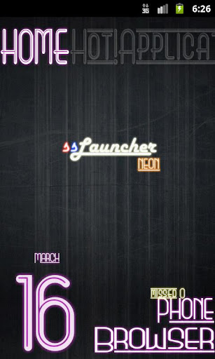 Neon Pink Theme for ssLauncher