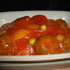 Cocktail Meatballs in Saffron Sauce (Passover)