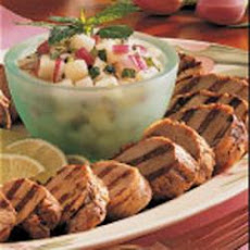 Grilled Pork with Pear Salsa