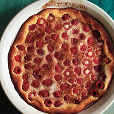 Baked Raspberry Custard