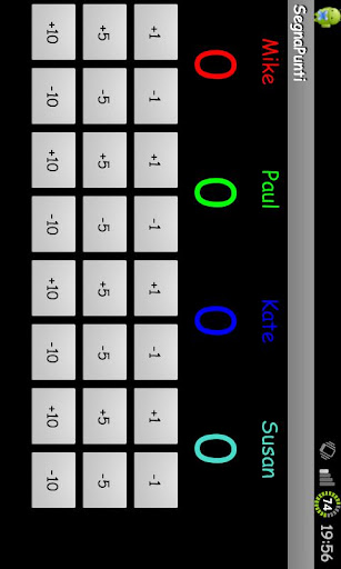 SegnaPunti Score Card