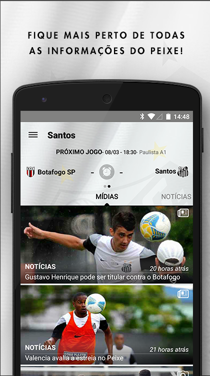 Android application Santos FC Oficial screenshort