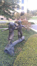 Boy and Girl Statue 