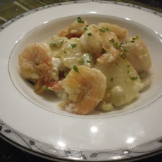 Shrimp Potato with Garlic Lemon Mayonnaise Sauce