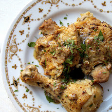 Mustard and White Wine Braised Chicken