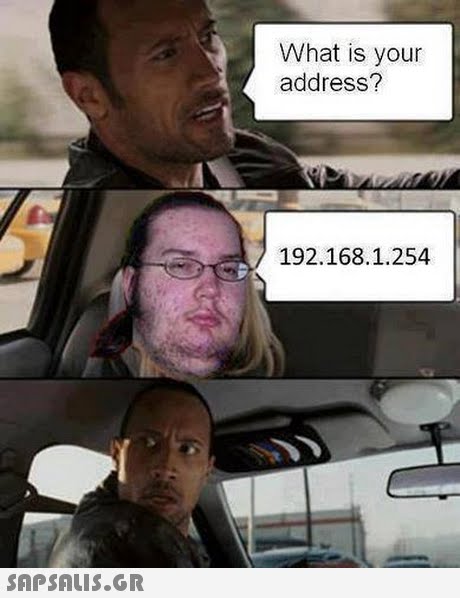 What is your address? 192.168.1.254 