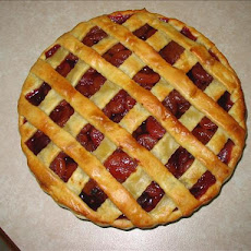 Spiced Apricot and Plum Pie