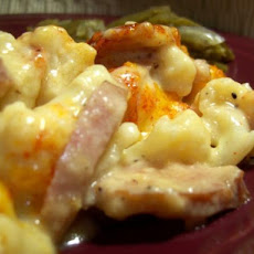 Cheesy Cauliflower & Smoked Sausage Bake