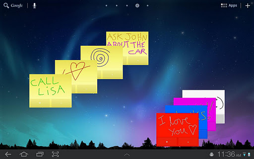 Sticky Notes HD Tablet Widget