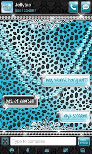 How to mod Luxury Theme Teal Cheetah SMS★ 1.0 unlimited apk for bluestacks