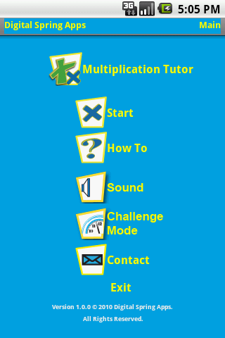 Multiplication Tutor II