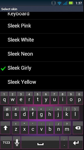 Sleek Girly Keyboard Skin