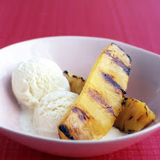 Broiled Pineapple with Ice Cream