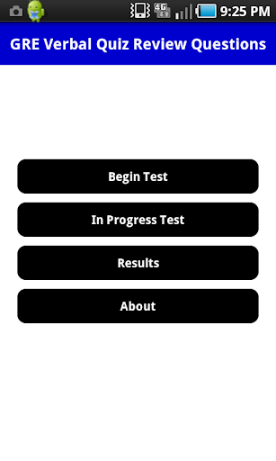 GRE Verbal Quiz