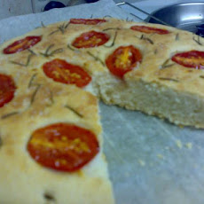 Vegetarian Rosemary and Tomato Focaccia
