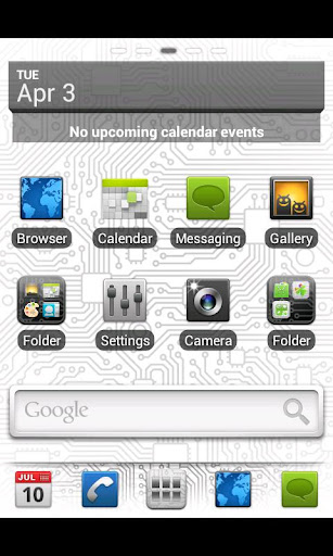 PCB Mono · GO Launcher Theme