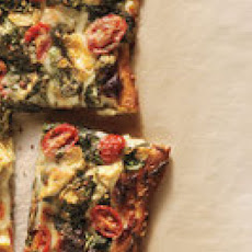 Artichoke, Tomato and Spinach Pizza