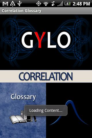 Correlation Glossary