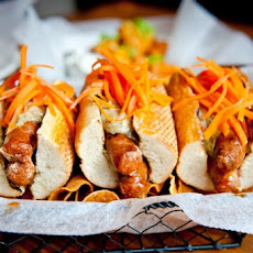 Merguez Dogs With Pickled Carrots And Cumin Aioli Recipe