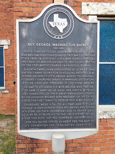 Rev.George Washington Baines Historical Marker