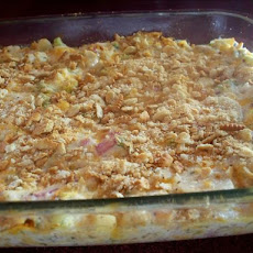 Cheesy Hot Chicken Salad Casserole