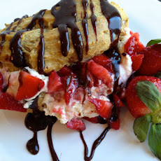 Chocolate Covered Strawberry Profiteroles