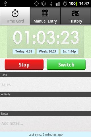 employee-time-tracker-with-gps for android screenshot