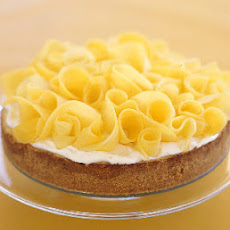 Key Lime Cheesecake with Mango Ribbons