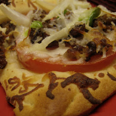 Sausage Onion and Pepper Pizza