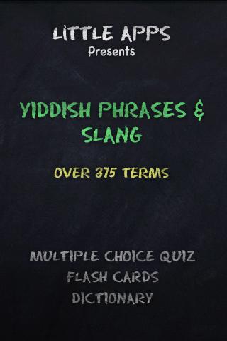 YIDDISH PHRASES SLANG QUIZ