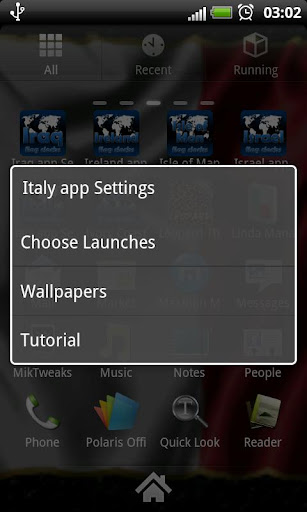 【免費個人化App】Italy flag clocks-APP點子