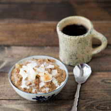 Coconut Rhubarb Amaranth Porridge