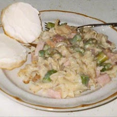 Ham, Asparagus, and Pasta Casserole