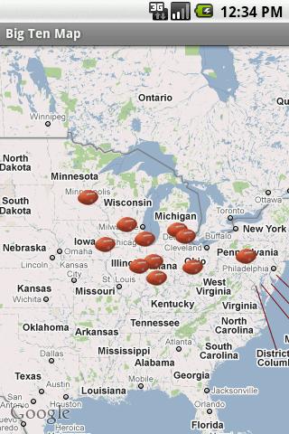 Big Ten Map