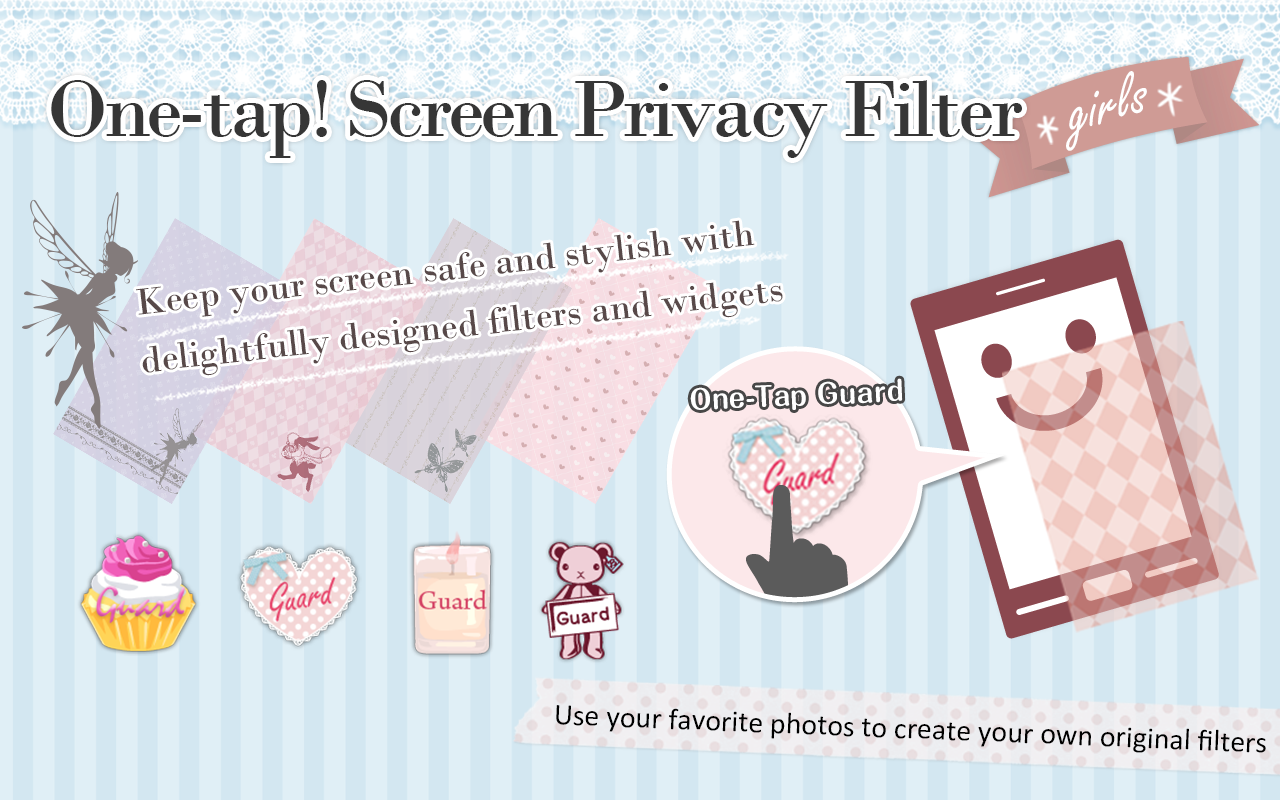 Android application One-tap! Screen Privacy Filter screenshort