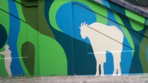 Awkwardly Tall Goat Mural