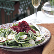 Green Bean, Spinach, and Beet Salad