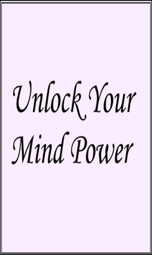 Unlock Your Mind Power