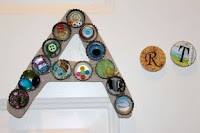 Bottle Cap Initials