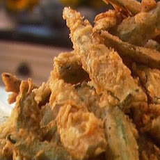 Cajun Tempura Okra with Scallion Dipping Sauce