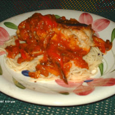 Chicken-Wrapped Sausages With Mushroom-Tomato Sauce