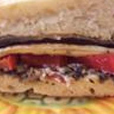 Eggplant and Pepper Parmesan Sandwiches