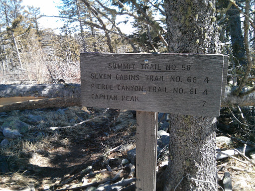 Capitan Peak Summit Trail Marker