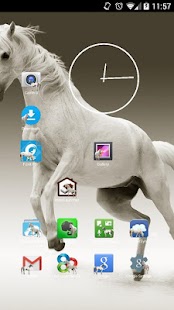 How to get Wild White Horses Icon Theme 1.3 unlimited apk for bluestacks