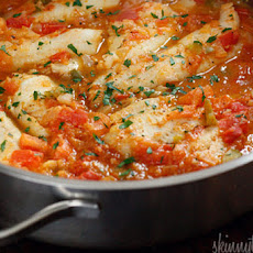 Skillet Cajun Spiced Flounder with Tomatoes