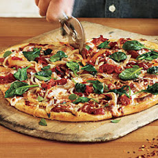 Spinach and Onion Pizza